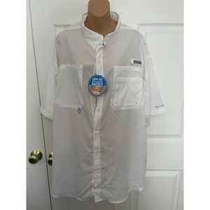 Columbia Mens XXL Short Sleeve Omni Shade UPF Button Up Shirt NWT